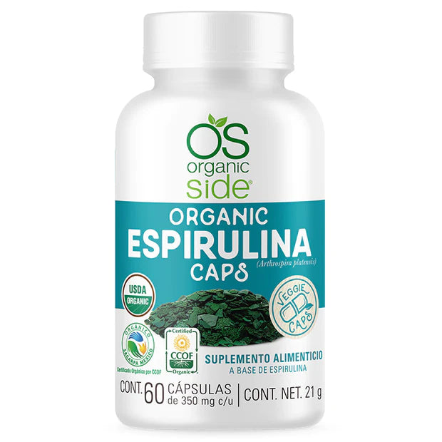 Organic Side Cápsulas de Espirulina