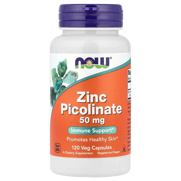 Now Zinc Picolinato 50 mg 120 cápsulas