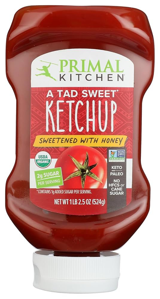 Primal Kitchen Catsup Orgánica Endulzada con Miel 524 g