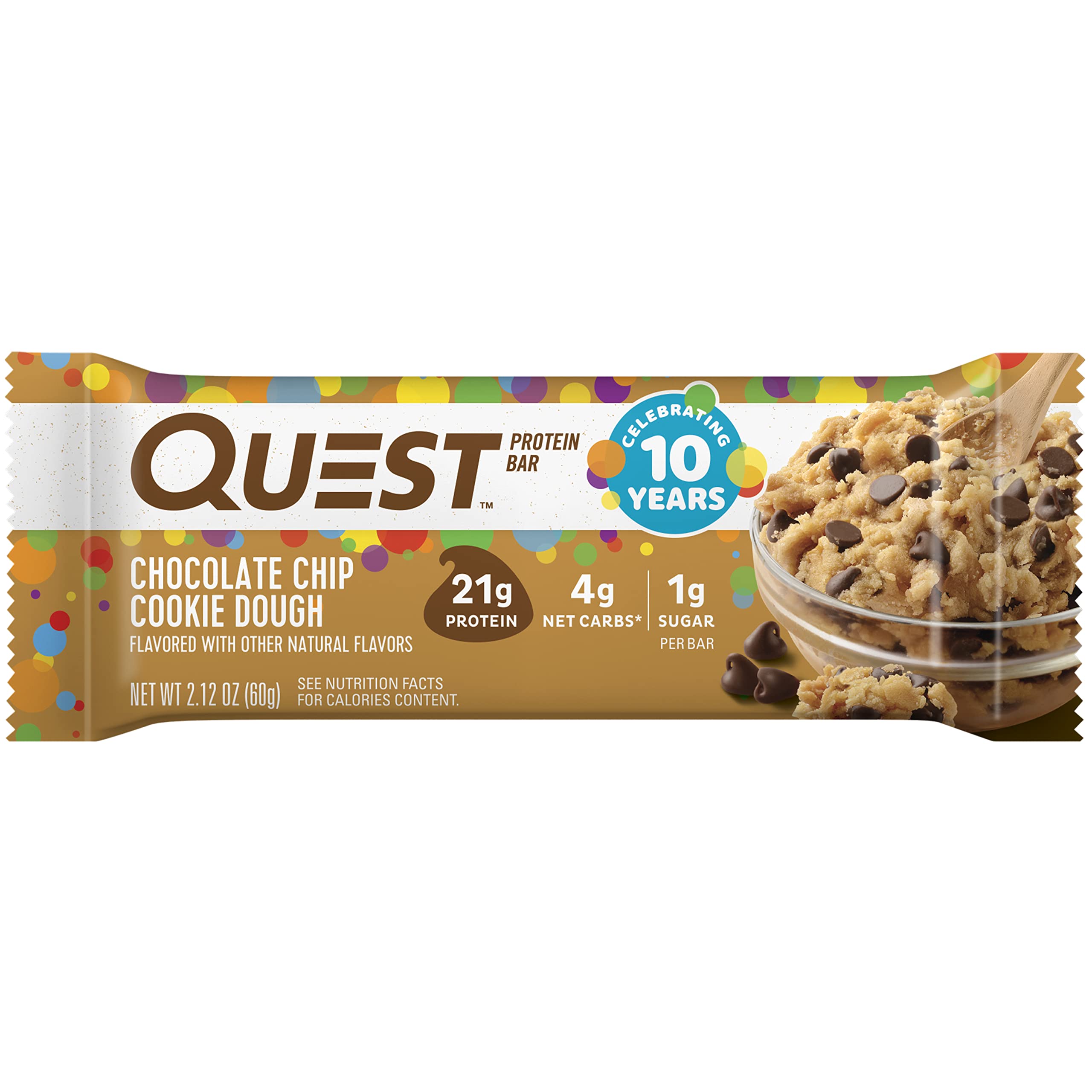 Quest Barra de Proteína Chocolate Chip Cookie Dough