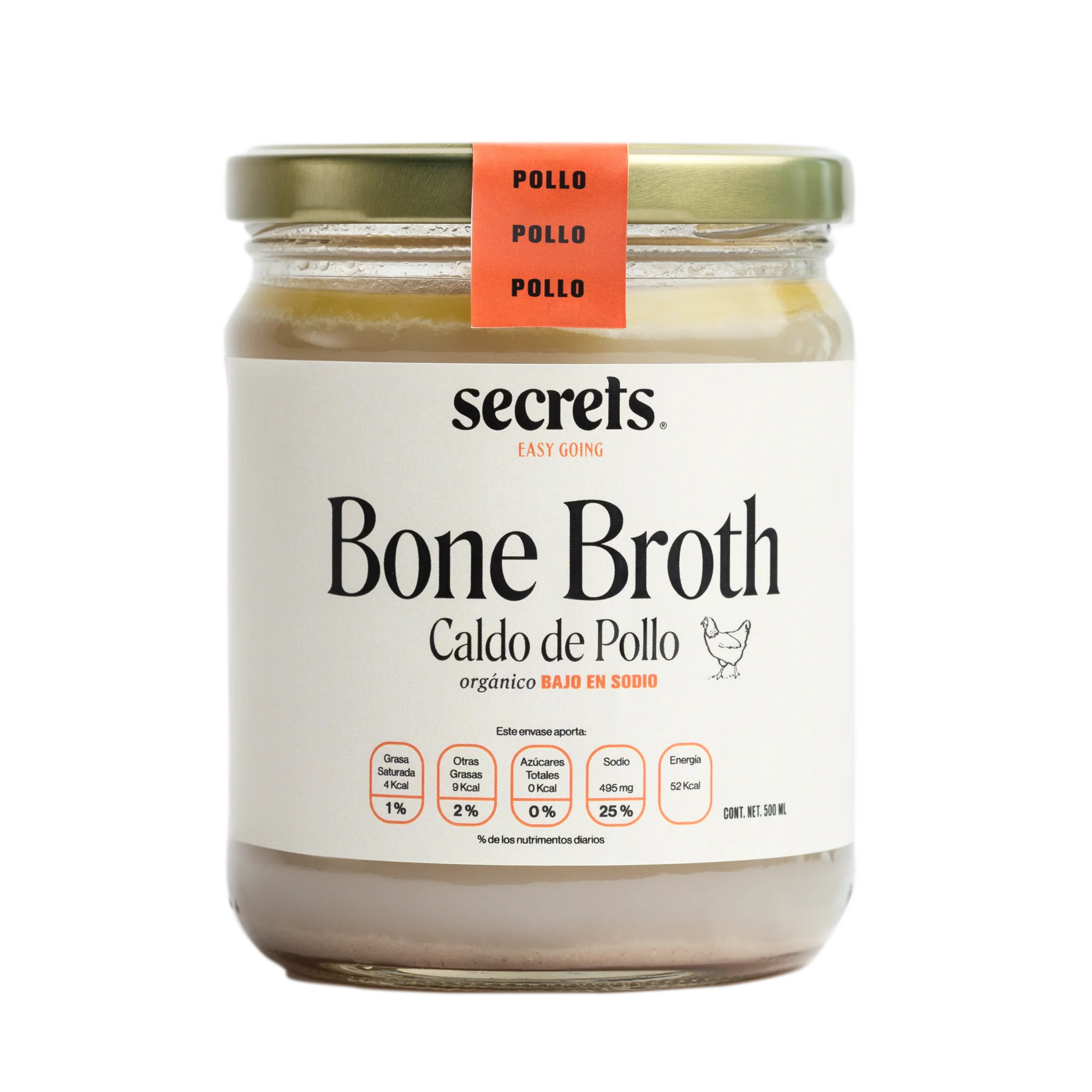 Secrets Bone Broth Pollo Bajo en Sodio