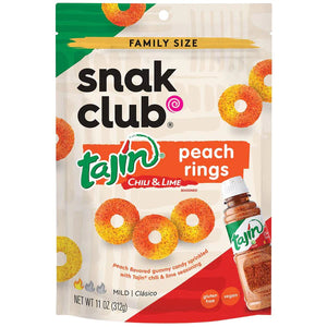 Snak Club Peach Rings Tajín Chili & Lime