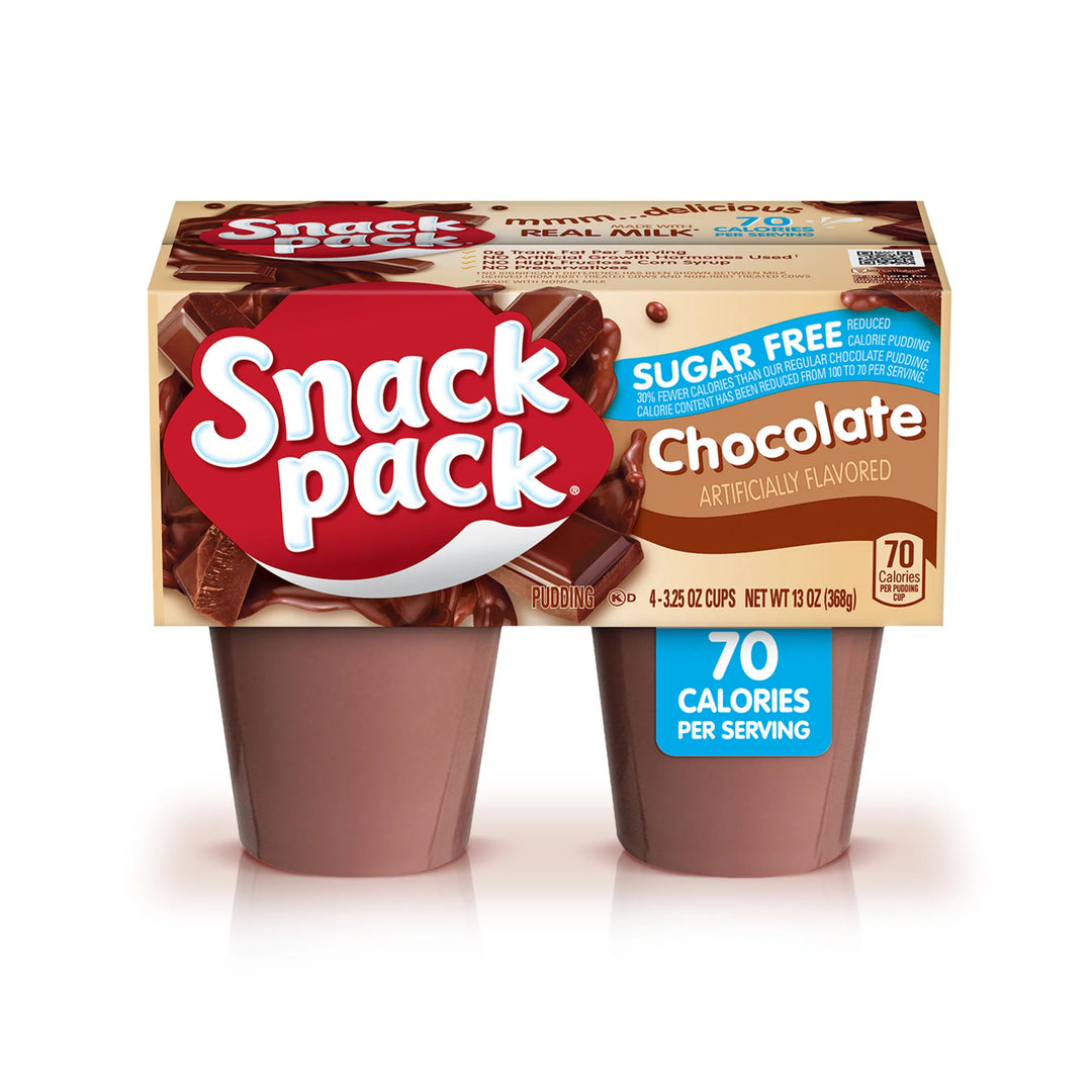 Snack Pack Pudín de Chocolate Sin Azúcar