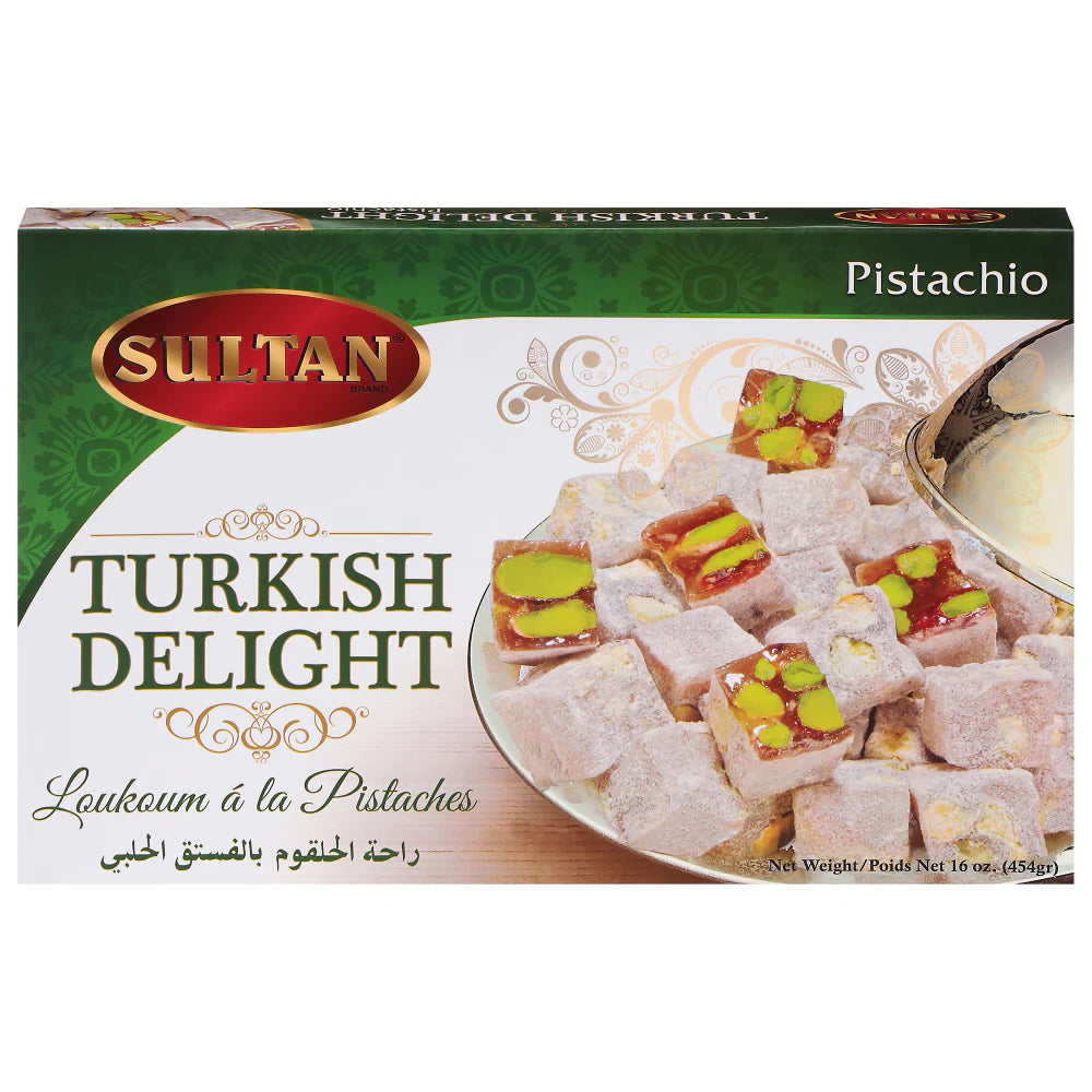 Sultan Turkish Delight Delicia Turca Pistache 454 g.
