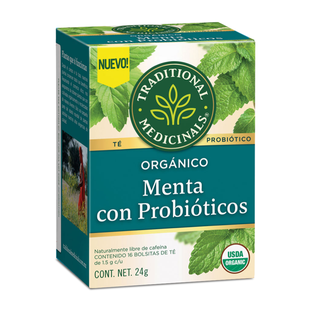 Traditional Medicinals Té Menta con Probioticos