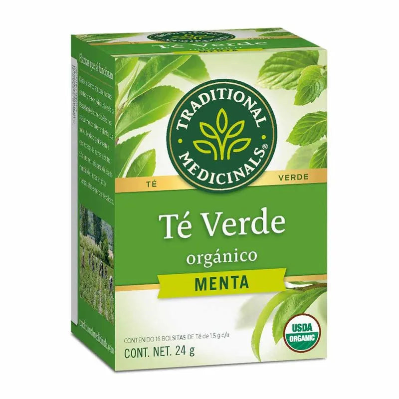 Traditional Medicinals Té Verde con Menta