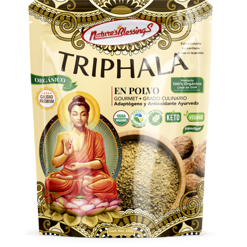 Nature's Blessings Triphala Orgánica en Polvo 200 g