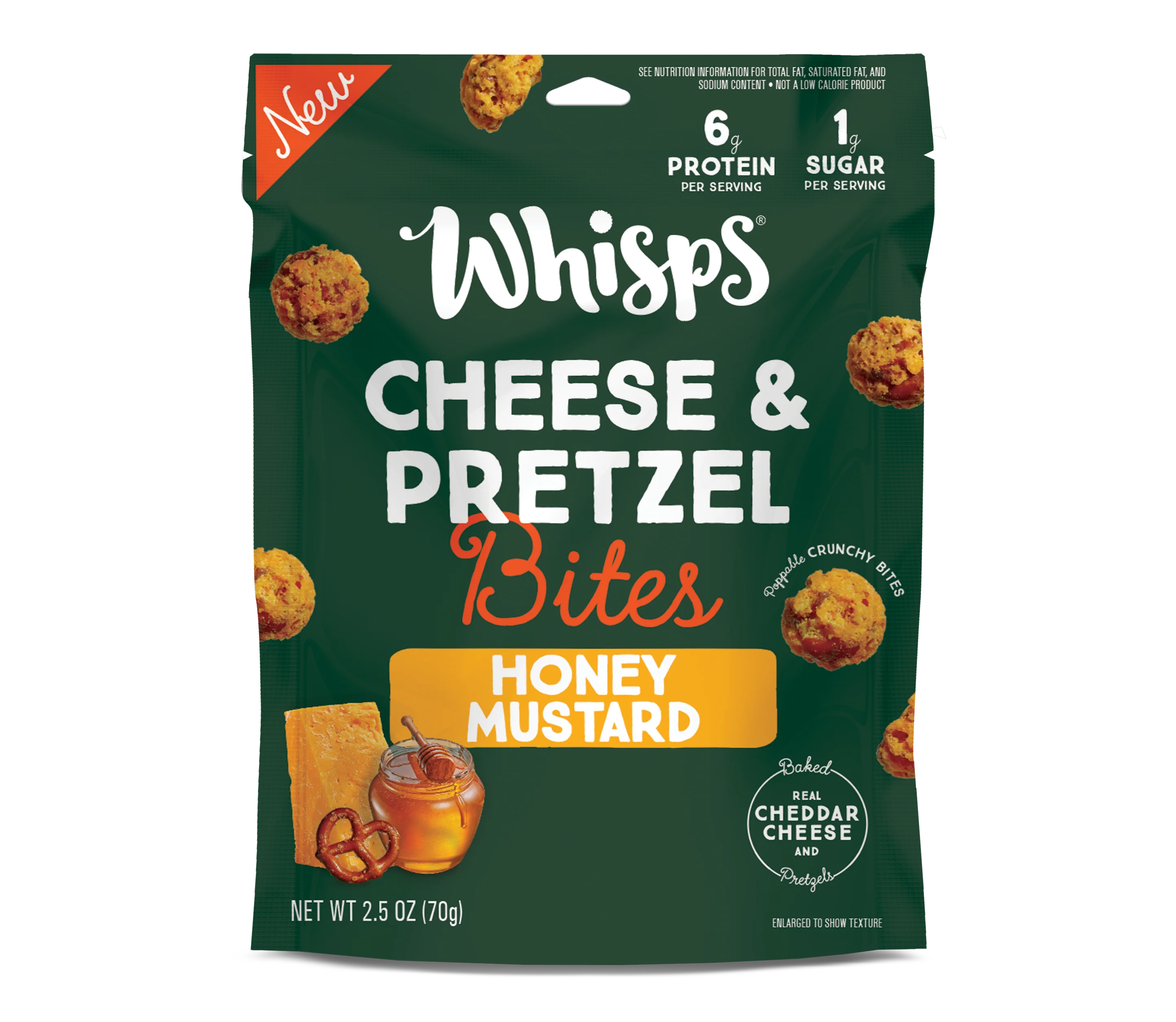 Whisps Cheese & Pretzel Bites Honey Mustard - Mr Sabor