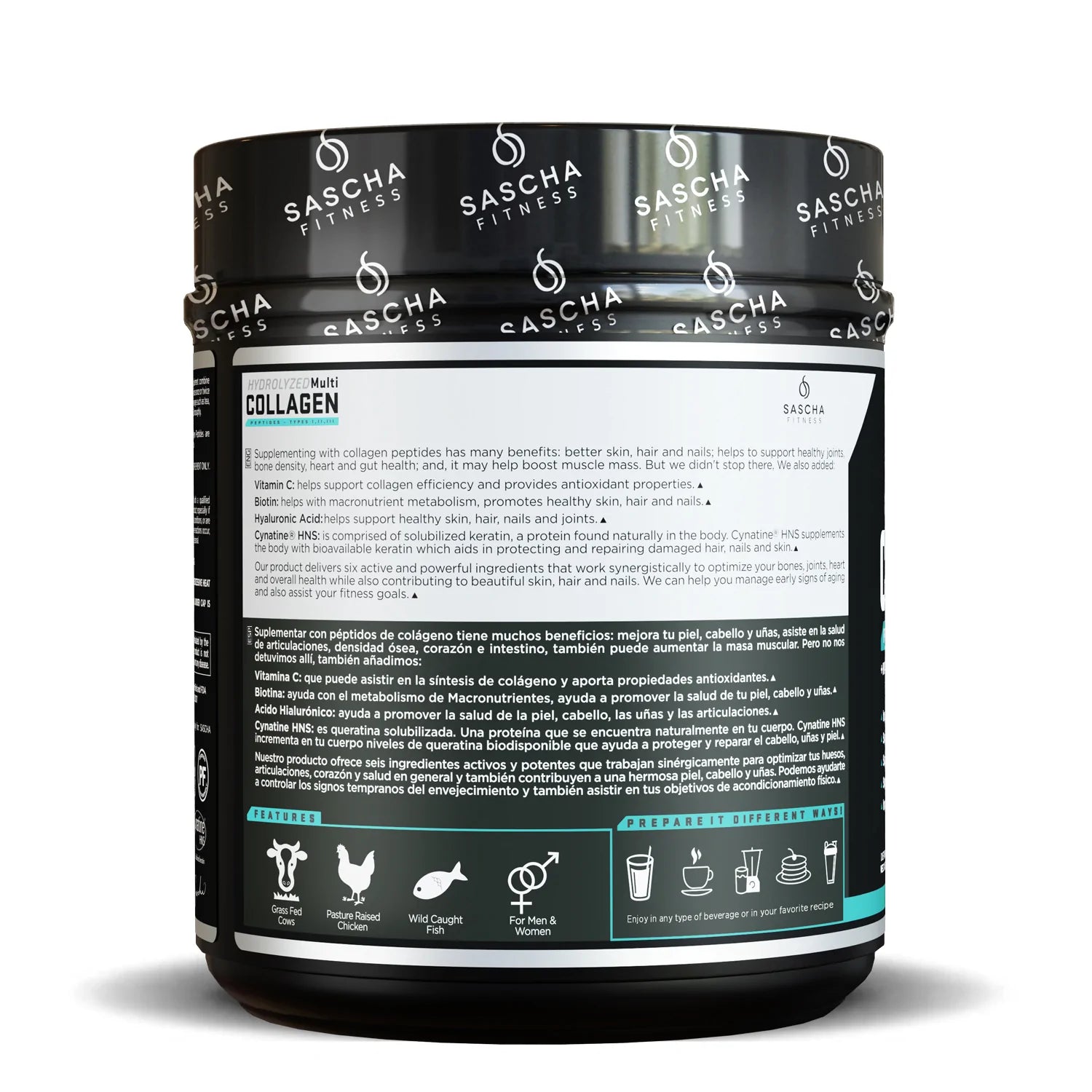 Sascha Fitness Colágeno Sin Sabor - Mr Sabor