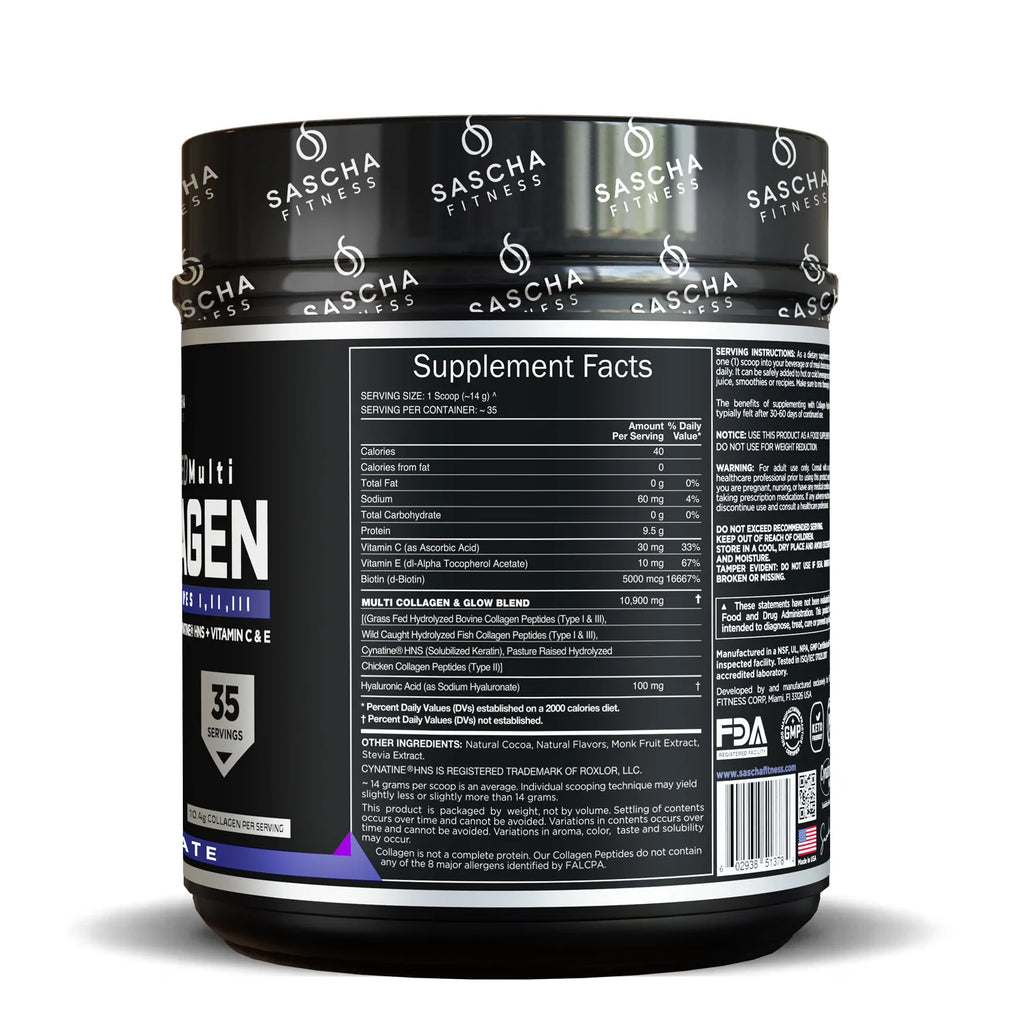 Sascha Fitness Colágeno Sabor Chocolate - Mr Sabor