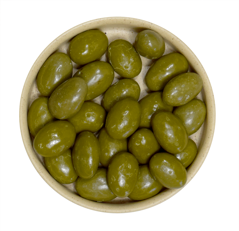 Almendra con Matcha y Chocolate Blanco