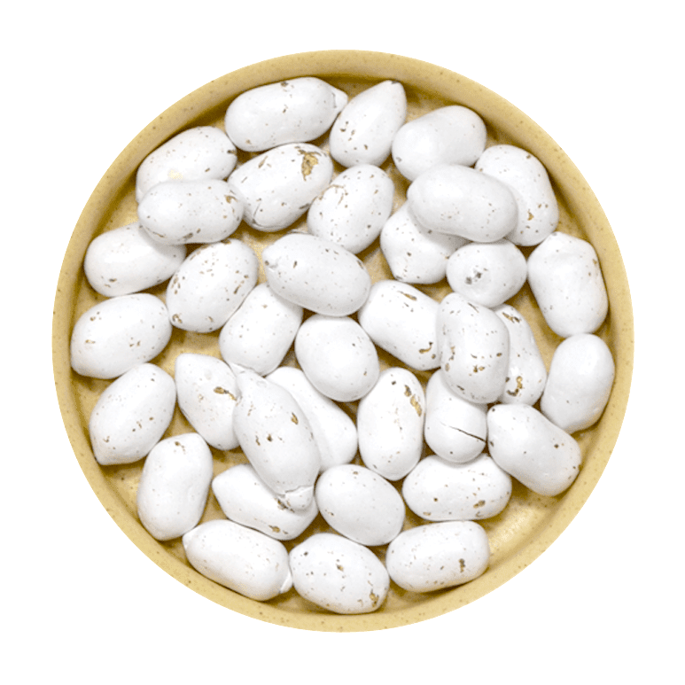 Huevito Chocolate Pinto Blanco