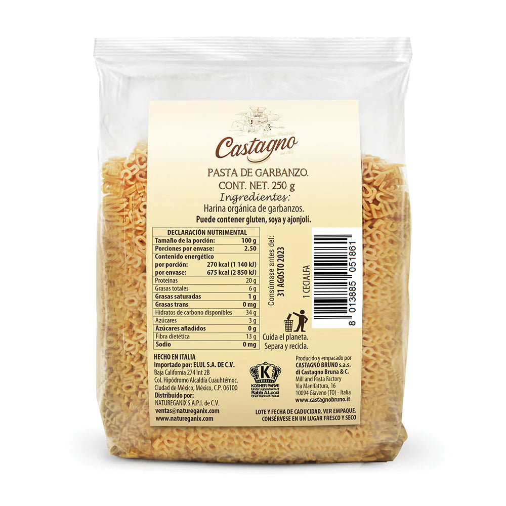 Castagno Sopa de Letras de Garbanzo Orgánico