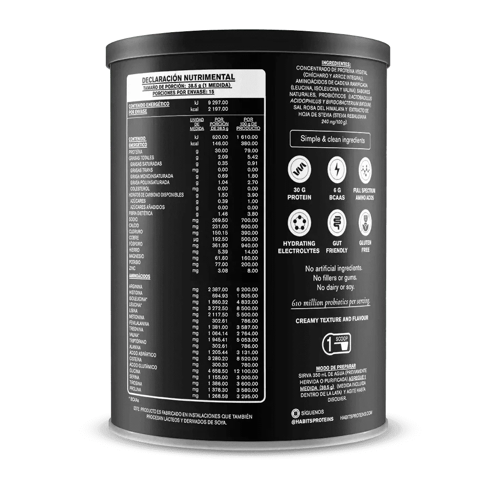 Habits x Sergio Pérez Vainilla 578 gr. - Mr Sabor