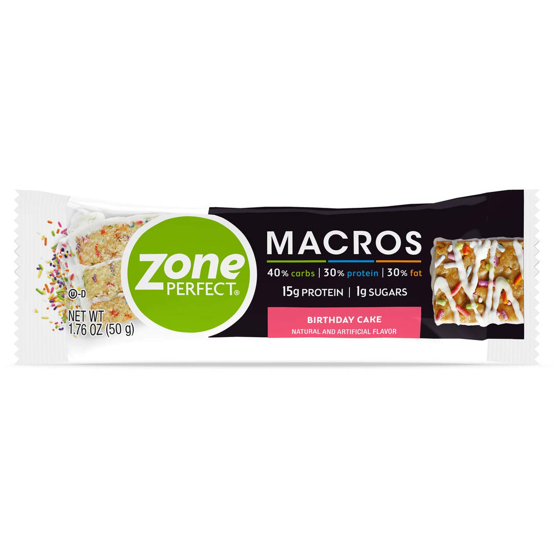 Zone Perfect Birthday Cake Macro Bar