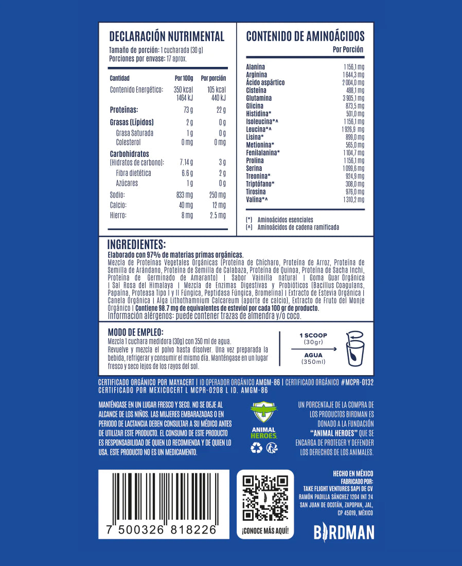 Birdman Falcon Proteína Vainilla