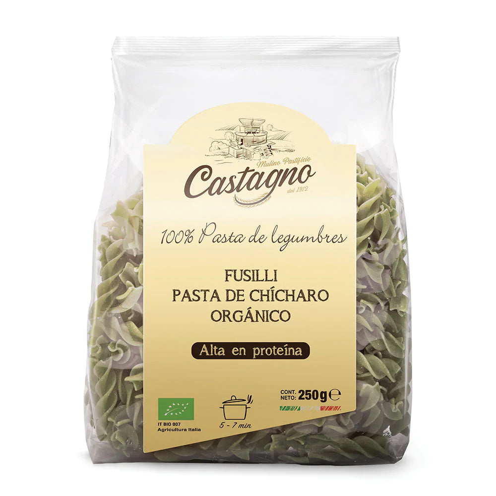 Castagno Fusilli Pasta de Chícharo