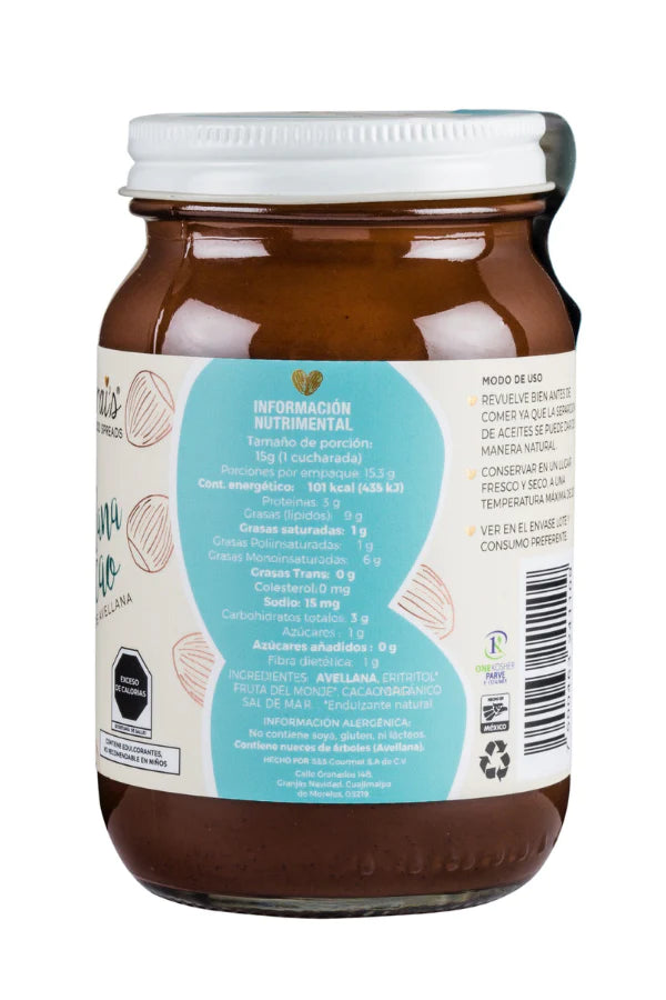 Sarai's Avellana Cacao Crema de Avellana 230 g