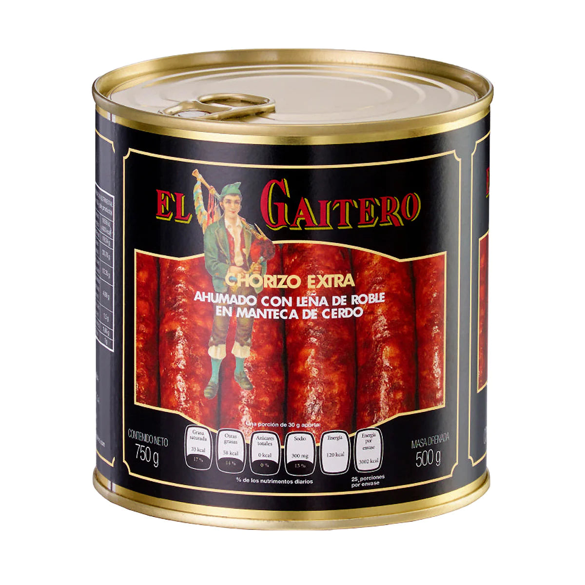 El Gaitero Chorizo Extra Ahumado con Leña de Roble
