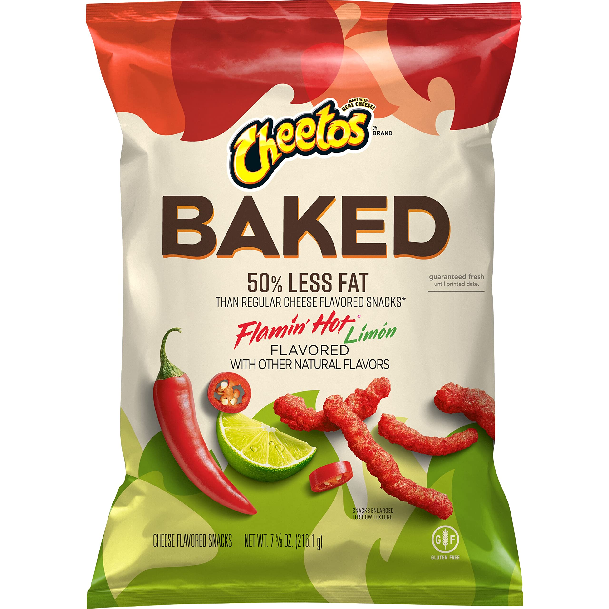 Frito Lay Baked 50% Less Fat Flamin Hot Limon - Mr Sabor