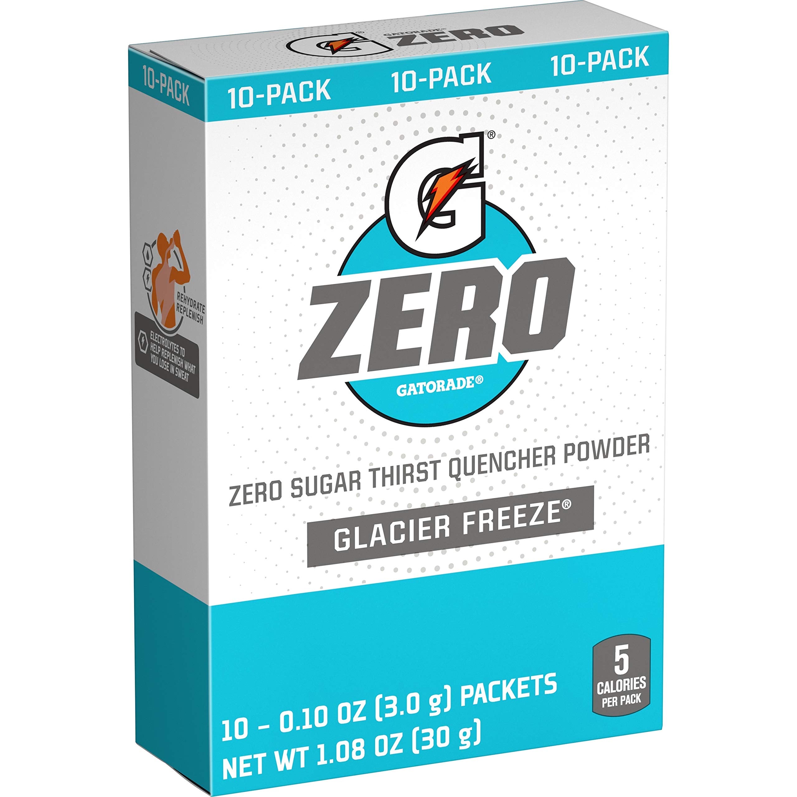 Gatorade Zero Glaciar Freeze en Polvo