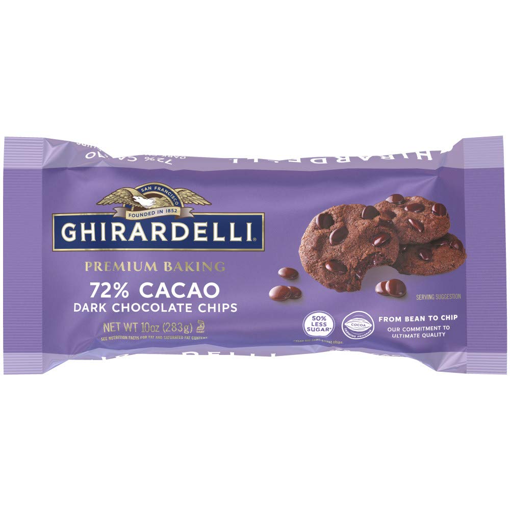 Ghirardelli 72% Cacao Chips de Chocolate Amargo 283 g