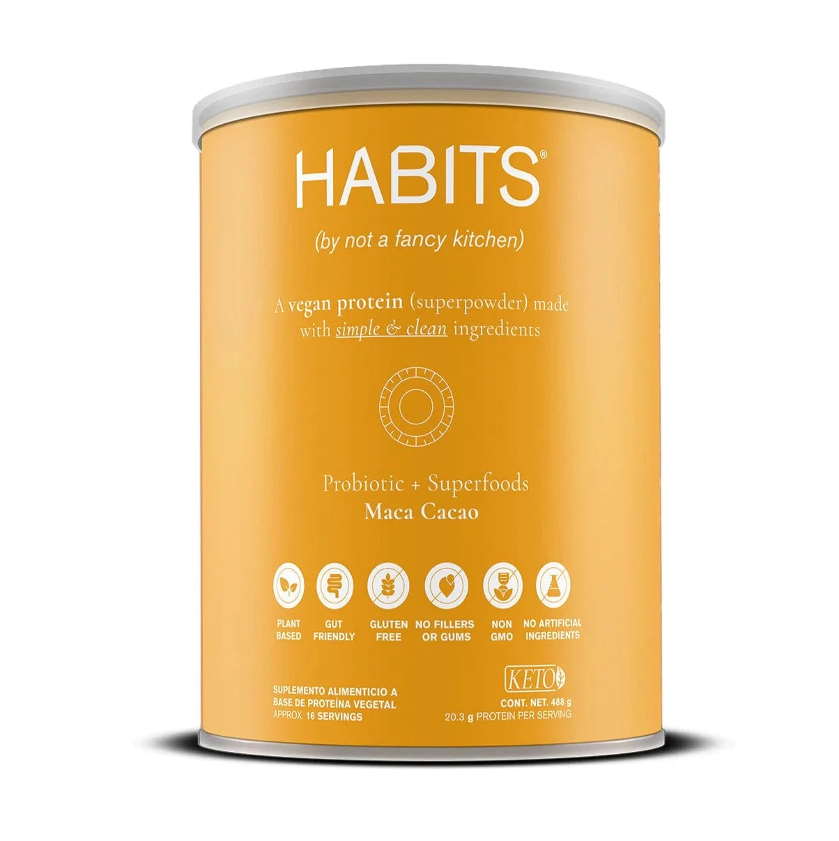 Habits Proteina Vegana Maca Cacao - Mr Sabor