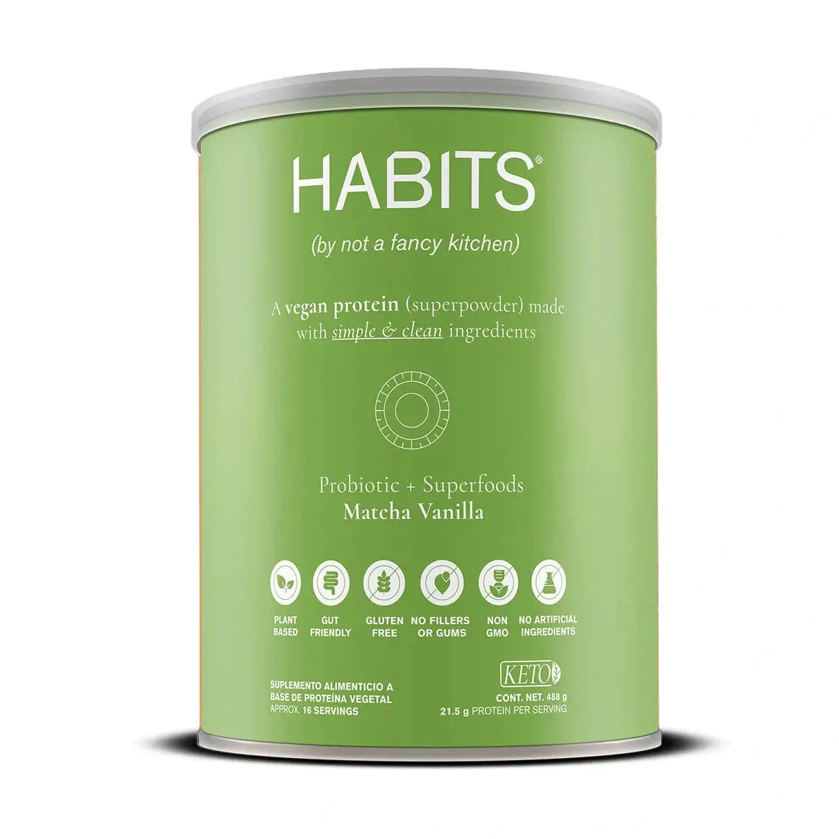 Habits Proteina Vegana Matcha Vainilla - Mr Sabor