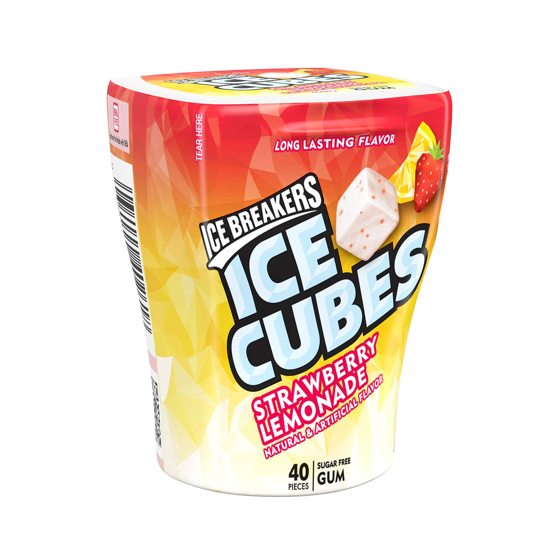Ice Cubes Strawberry Lemonade