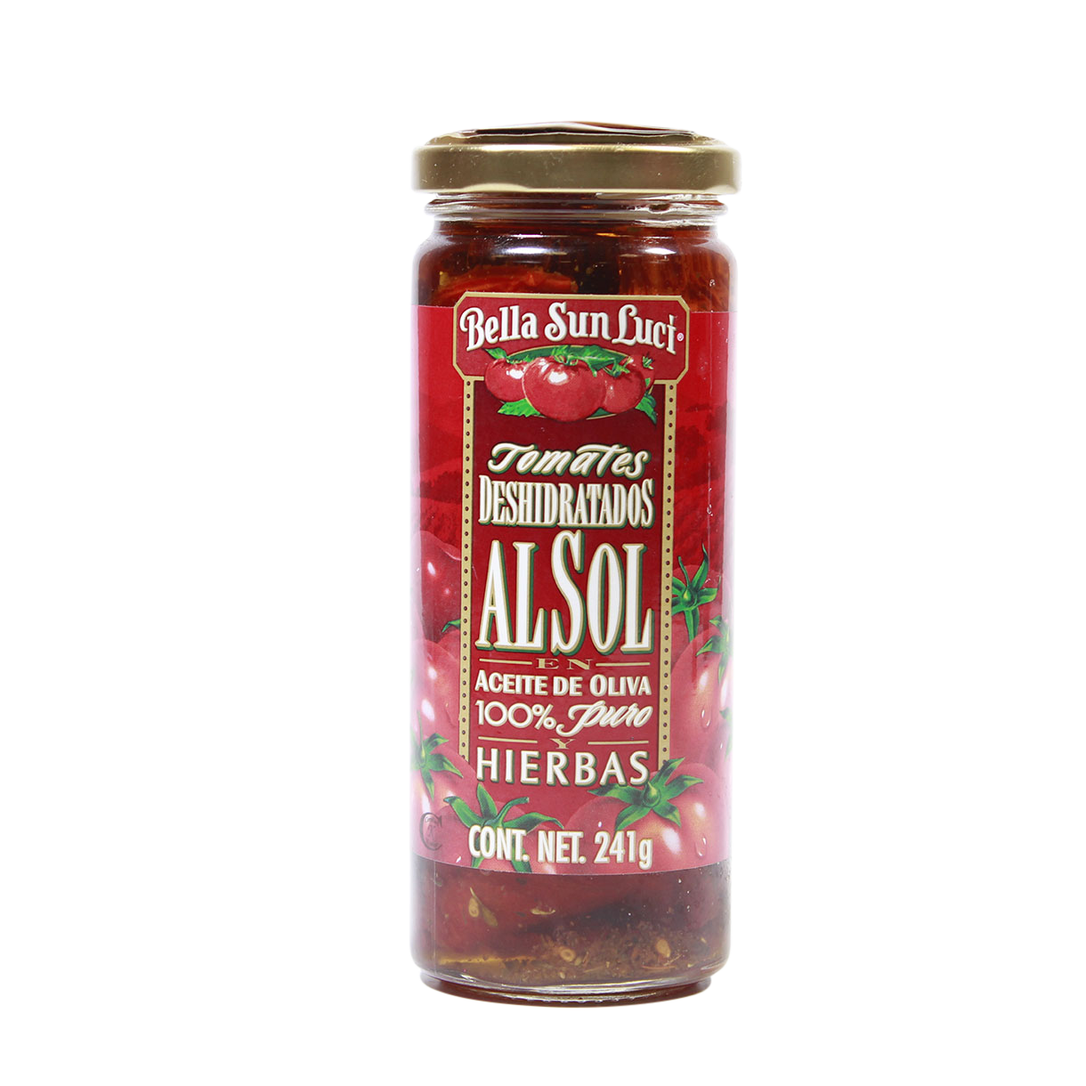 Bella Sun Luci Tomates Deshidratados en Aceite de Oliva 100% Puro y Hierbas