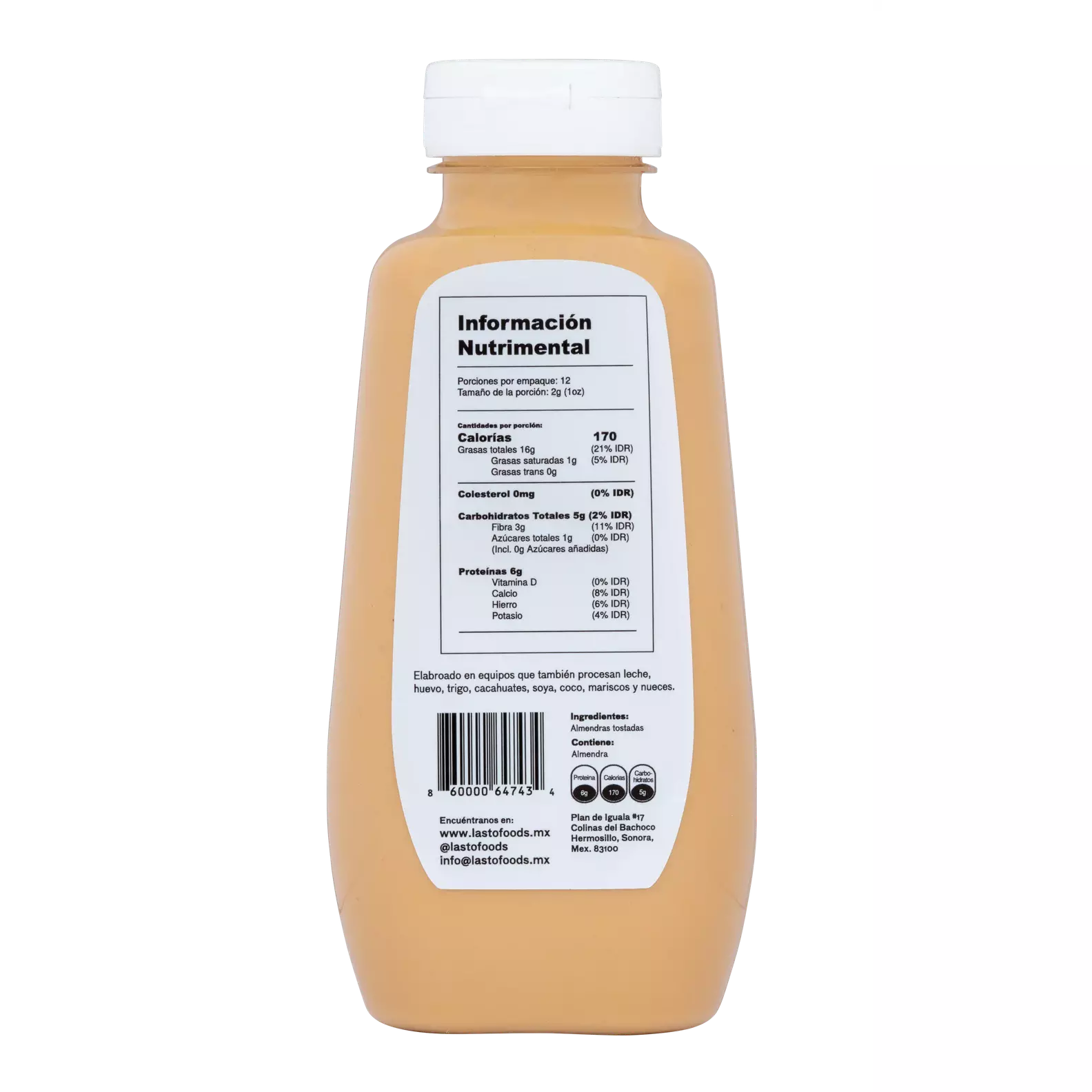 Lasto Foods Crema de Almendra