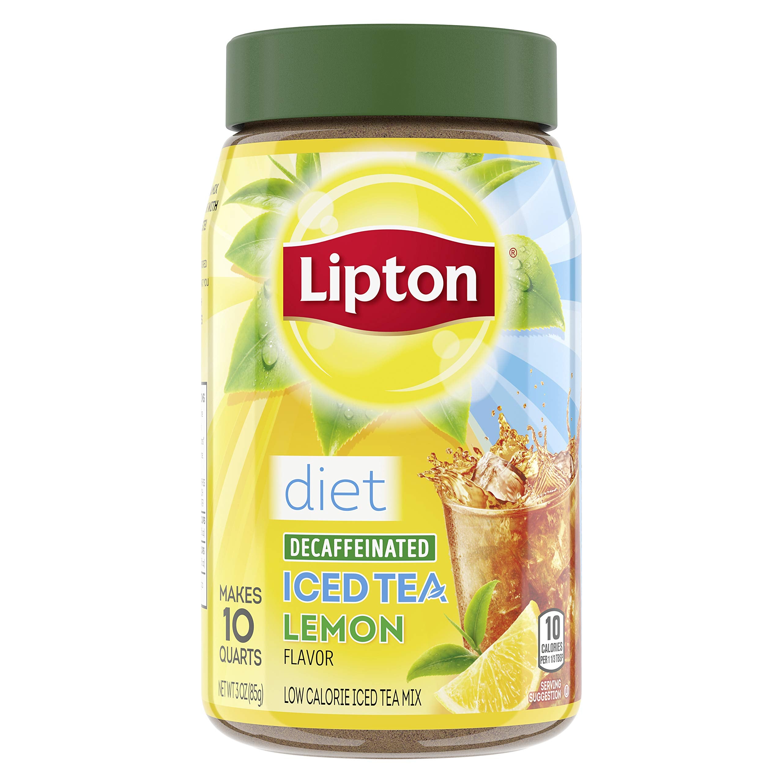 Lipton Diet Decaffeinated Lemon Iced Tea Mix 3 Oz - Mr Sabor
