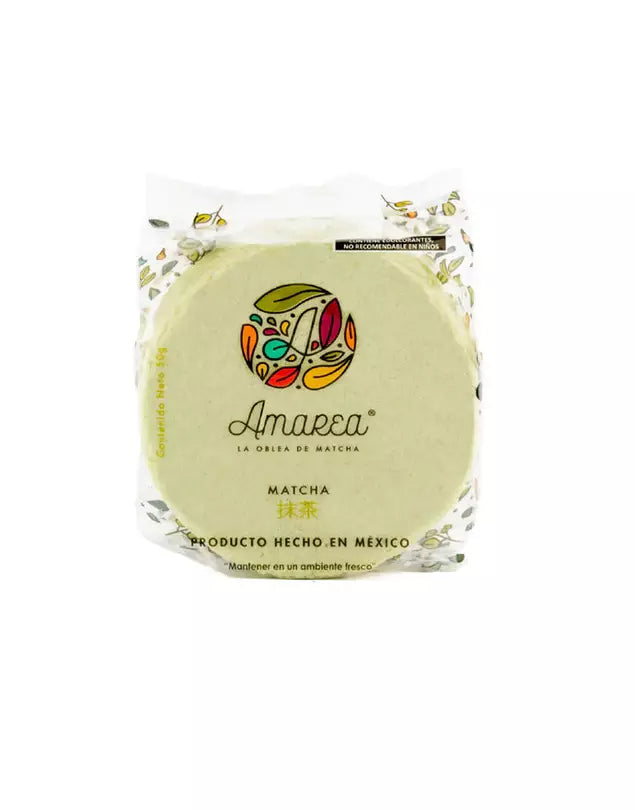 Amarea Oblea de Amaranto con Matcha