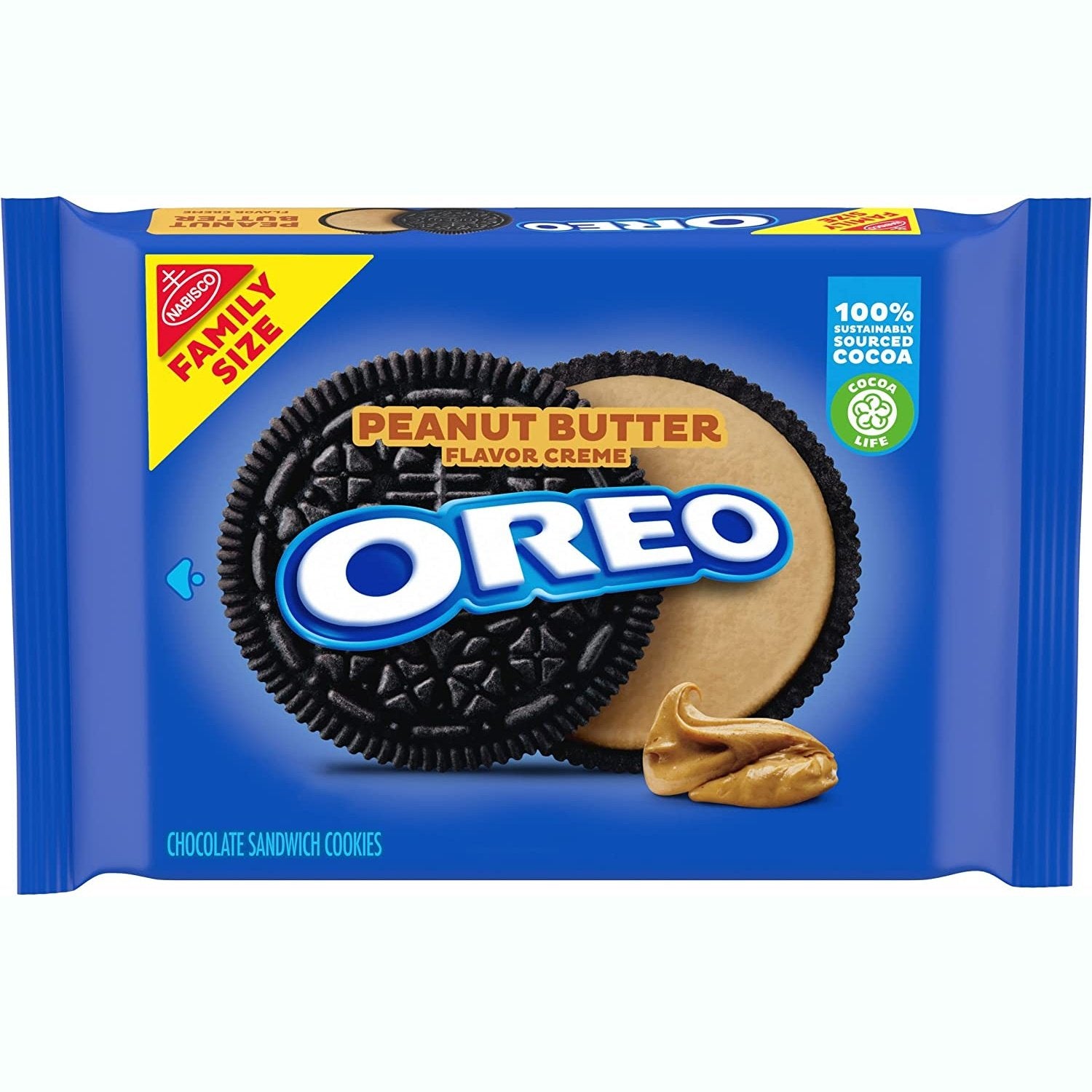 Galletas Oreo Peanut Butter Crema de Cacahuate 482 g