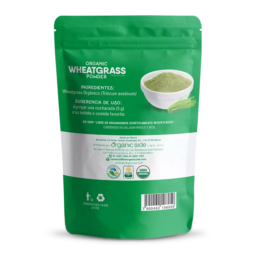 Organic Side Wheatgrass en Polvo