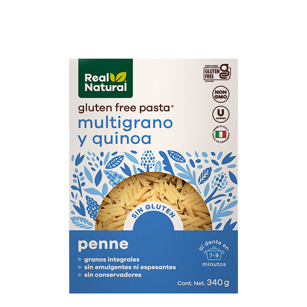 Real Natural Pasta Penne de Multigrano y Quinoa