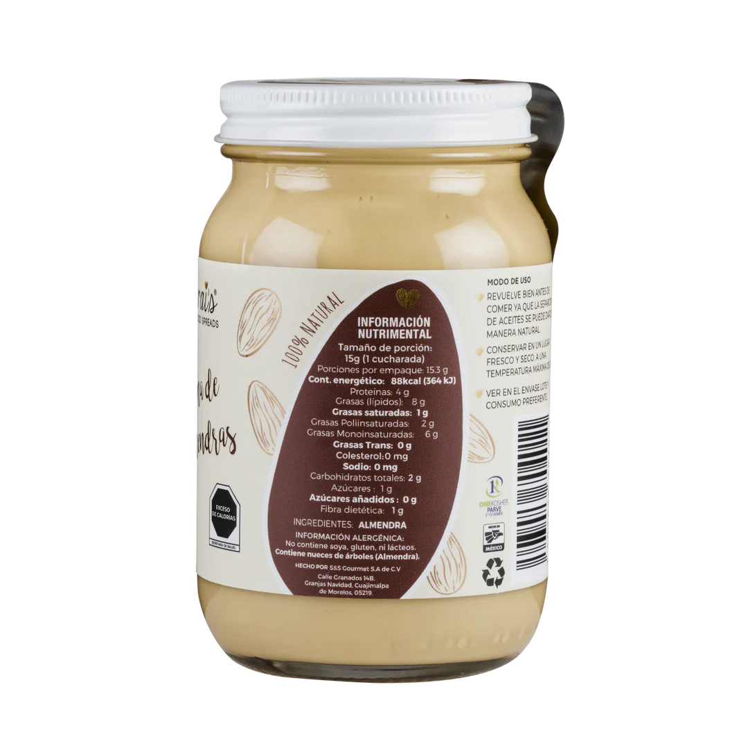 Sarai's Crema de Almendras 230 g - Mr Sabor