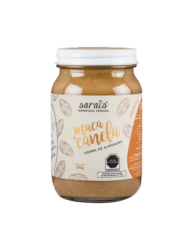 Sarai's Maca Canela Crema de Almendra - Mr Sabor
