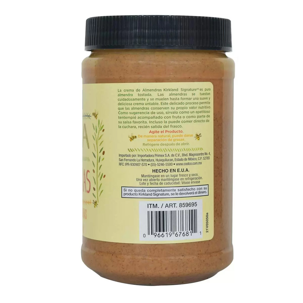 Kirkland Crema de Almendras 765 g - Mr Sabor