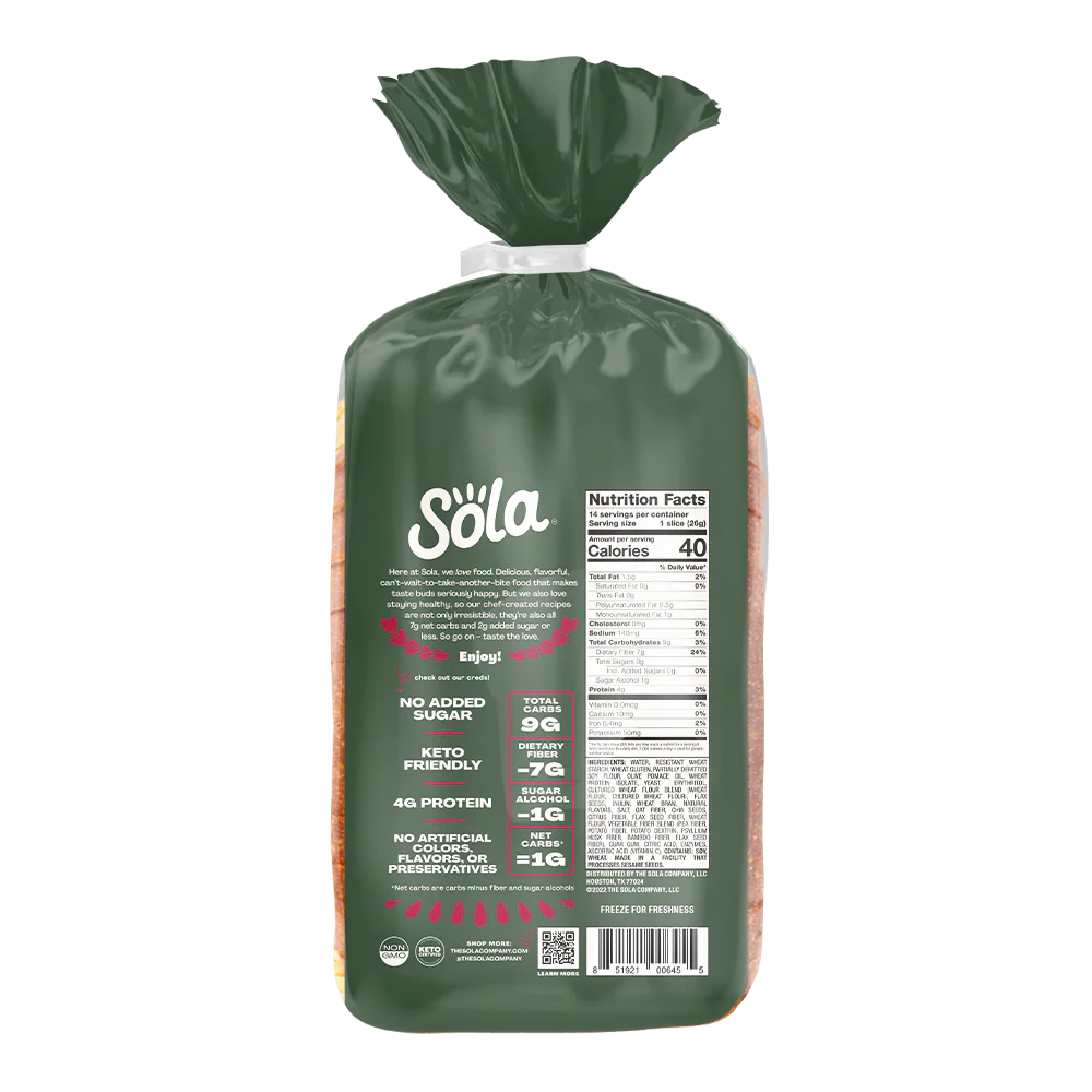 Sola Deliciously Seeded Pan Keto