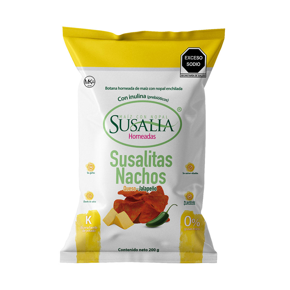 Susalia Sualitas Nachos Sabor Queso Jalapeño - Mr Sabor