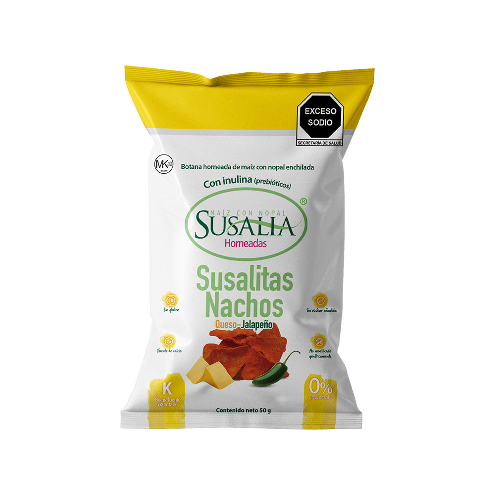 Susalia Sualitas Nachos Sabor Queso Jalapeño - Mr Sabor