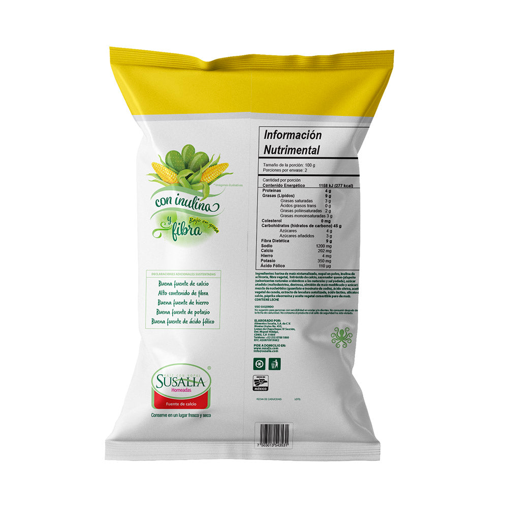 Susalia Sualitas Nachos Sabor Queso Jalapeño - Mr Sabor