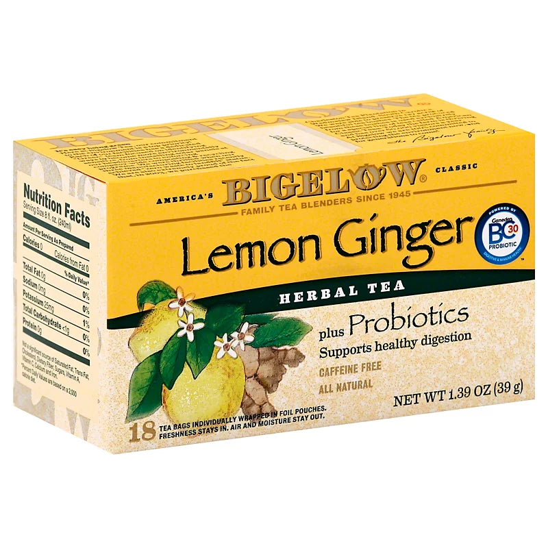 Té Lemon Ginger Plus Probiotics Bigelow - Mr Sabor