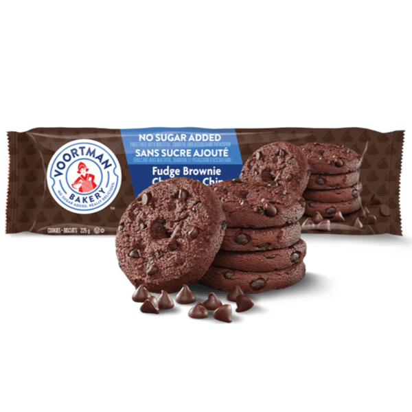 Voortman Bakery Galletas Fudge Brownie Chocolate Chip Sin Azúcar