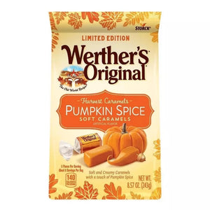 Werther's Original Pumpkin Spice Soft Caramels 8.57 oz. - Mr Sabor
